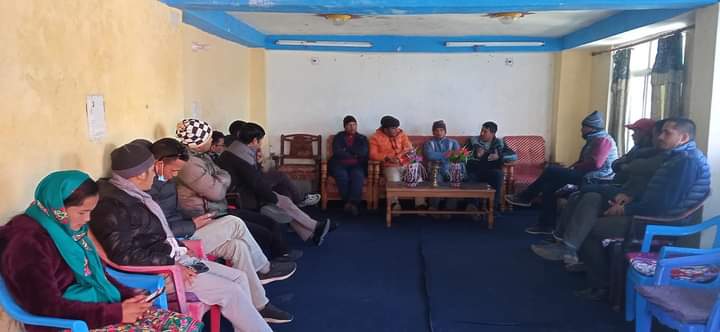 नेपाली कांग्रेस कालिकाेटलेगर्याे पत्रकार भेटघाट