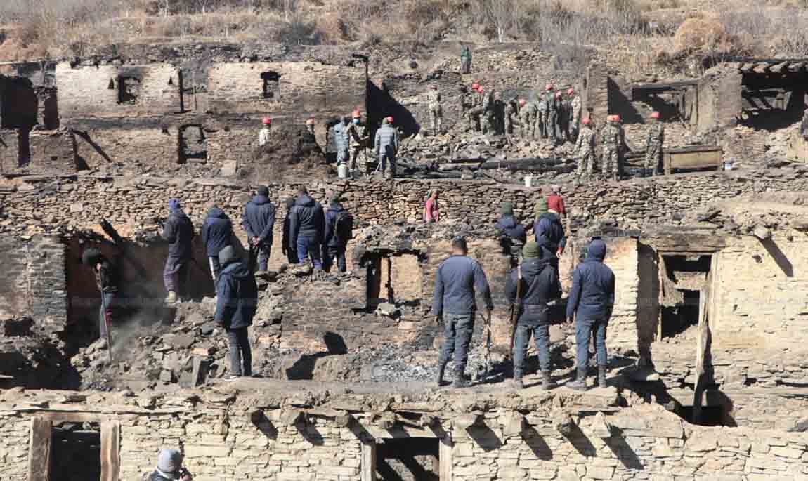 गोठीगाउँमा तीन करोडको क्षति, २५६ परिवारको बिचल्ली