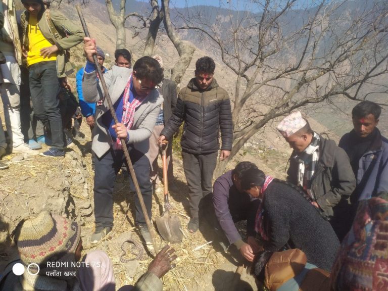 लार्फाको सडक शिलान्यास