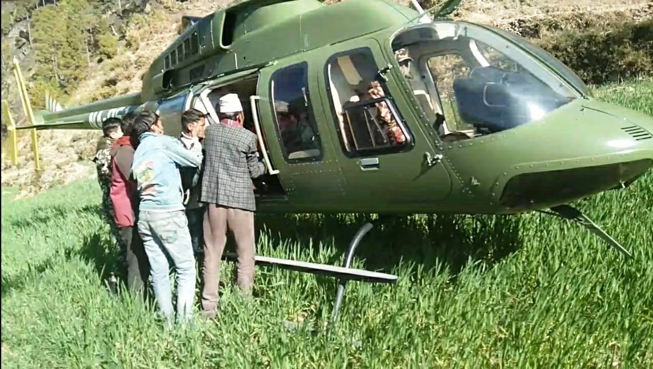 सुत्केरी बचाउँन घरमै हेलिकप्टर