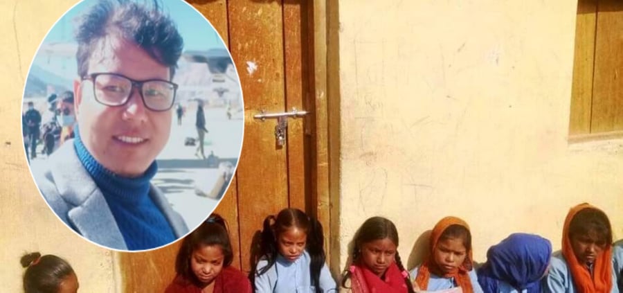 विद्यार्थिलाई अधुरो भवनमा राखेको भन्दै ताला लगाएको हु-अध्यक्ष बम