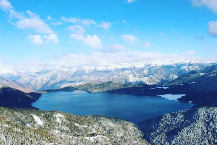 रारा तालमा हिउँ