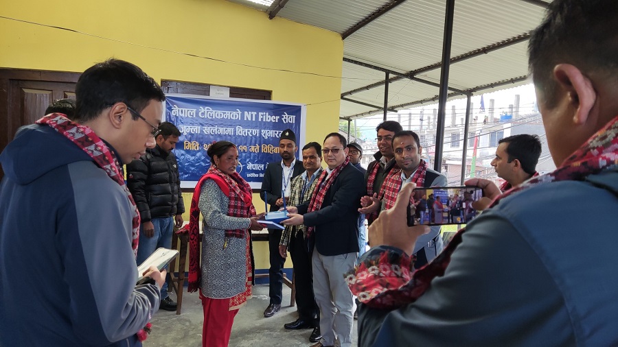 जुम्ला र कालीकोटमा नेपाल टेलिकमको एनटी फाइबर सेवा