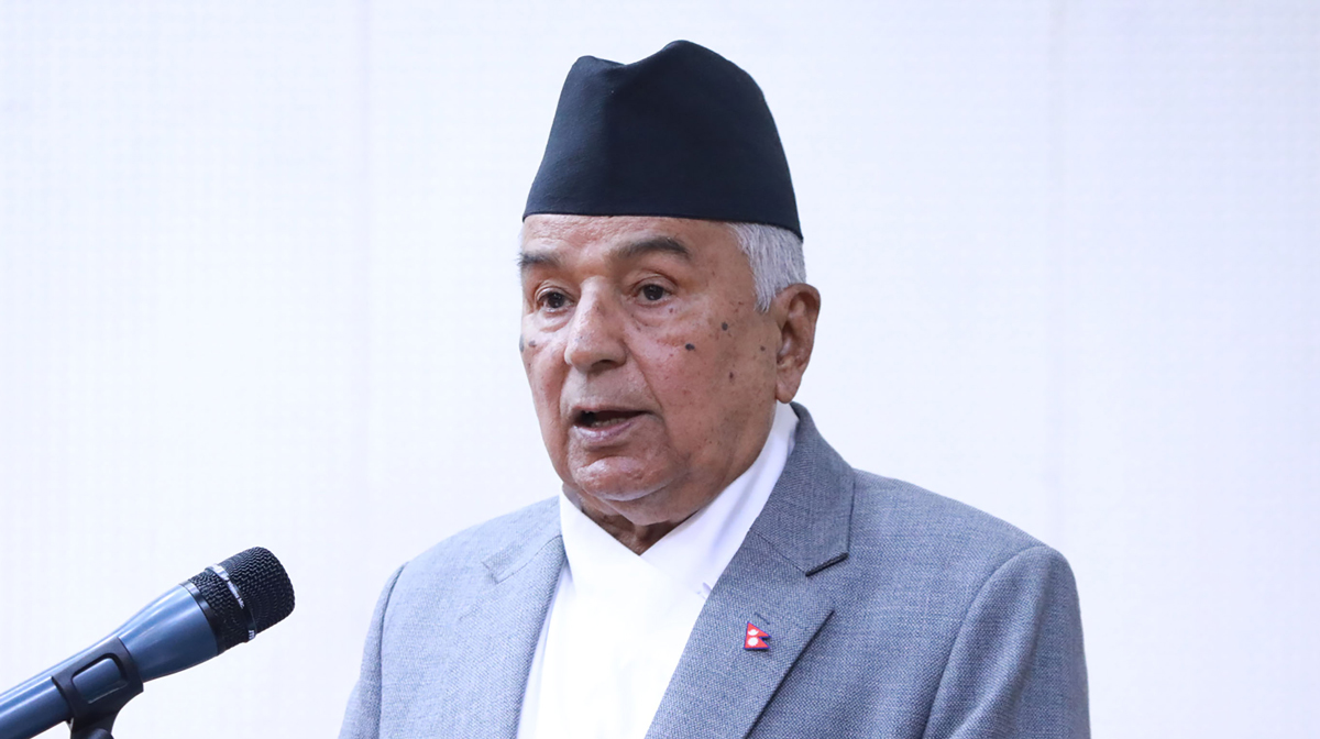 धानखेती योग्य जमिनमा सिचाइँ सुविधा विस्तार गर्नु जरुरी छ : राष्ट्रपति पौडेल
